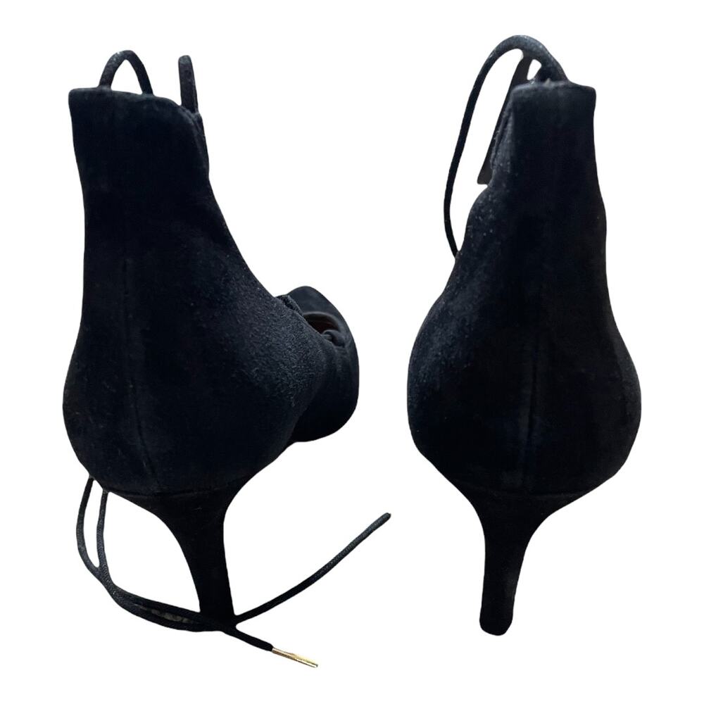 & Other Stories Faux Suede Lace Up Heels - Picture 5 of 9